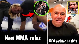 New rules ! Grounded kick to the head and 12 to 6 elbows | Dana White goes off UFC ranking