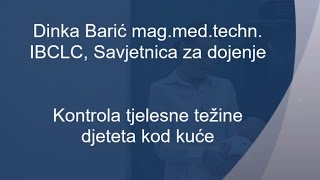 Kontrola tjelesne težine djeteta kod kuće