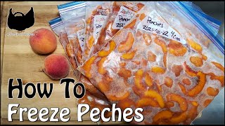 How To PREPARE AND FREEZE PEACHES - Day 18,976