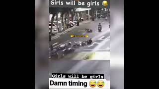 girls funny driving watch this 🤣😂😂 #shorts #funny