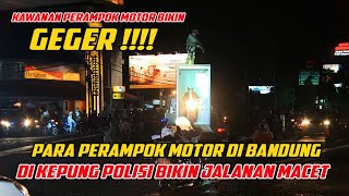 PARA PERAMPOK MOTOR DI BANDUNG DI KEPUNG KEPOLISIAN.... #fd