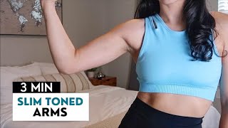 TONED SLIM ARMS IN BED WORKOUT // 3 MINUTES