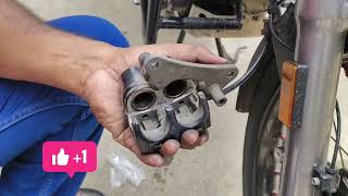 how to change brake pad of HERO xpulse 200 #diy #xpulse200