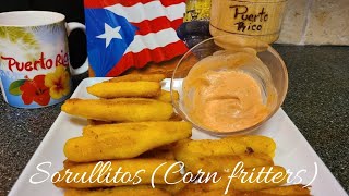 Puerto Rican Sorullitos🇵🇷 (corn fritters)