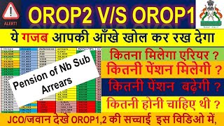 N/Sub pension 6000 की कमी | OROP1, OROP2,अजब-गजब परिवर्तन | Orop2 revision , orop 2 arrears payment