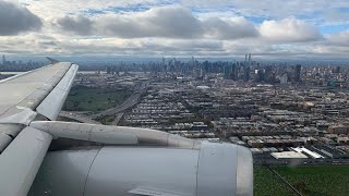 American Airlines Airbus A319 Descent and Landing in New York