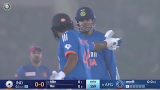 Rohit sharma angry on shubhman gill after run out | ind vs afg 1st t20