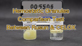 Hemostatic Granules Comparison Test Rusun & CELOX