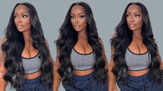 BEST 28 INCH BODY WAVE WIG | WATCH ME INSTALL THIS 13X6 HD LACE FRONT WIG | WIGGINS HAIR