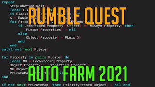 RUMBLE QUEST | HACK/SCRIPT | AUTO FARM MAY 2021 [OPEN SOURCE]