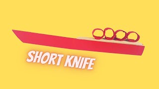 Make short knife paper craft - Easy paper Crafts