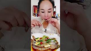 ASMR Eating, Eating Shrimp and Octopus