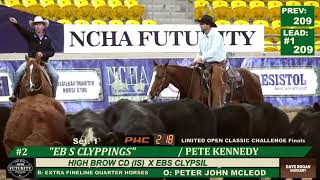 LTD OPEN CLASSIC CHAMPION PETE KENNEDY EB S CLYPPINGS NCHA AU Futurity 2024