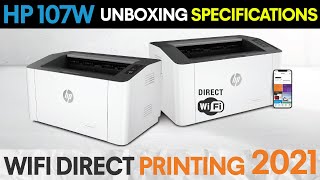 HP 107W Laser WIFI Printer Complete Unboxing Specification & Review