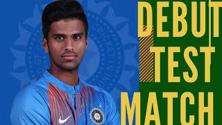 #Debut match Washington Sundar debut test wicket .What's a moment.