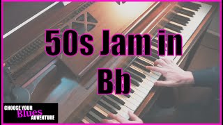 Jam Backing Track – 50s RocknRoll Jam in Bb – Blues Scale | Play-along