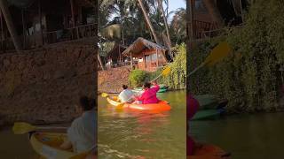 Tried Kayaking & went to a Hippie market in Goa 🚣🌴☀️ #ashortaday #shorts #goavlog