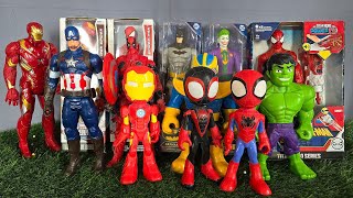 UNBOXING AVENGERS SUPERHERO, ACTION FIGURES, SPIDER-MAN, HULK, IRON MAN, CAPTAIN AMERICA MARVEL'S 2