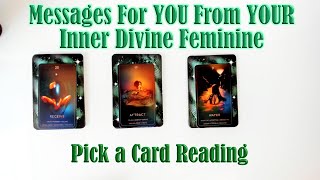 MESSAGES FROM YOUR INNER DIVINE FEMININE! WHAT DOES 'SHE' WANT TO BRING YOU NOW? PICK A CARD READING