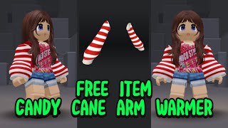 Cara Mendapatkan ITEM GRATIS CANDY CANE ARM WARMER di ROBLOX 😍😍