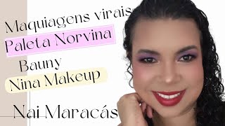 Maquiagem usando Bah Norvina, Nina Makeup, Bauny, Dailus