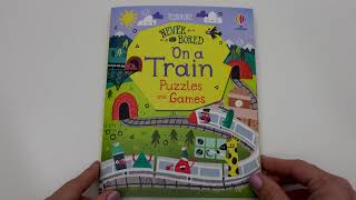 Usborne - Never Bored on a Train Puzzles and Games