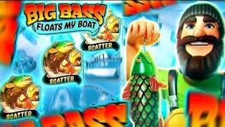 Epic fail on Big Bass Floats my Boat slot 4x $25,000 bonus buys