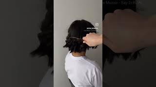 Локоны на короткие, азиатские волосы #hairstyle #hair #hairtutorial #beauty #waves #curlyhair #curls