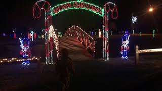 Christmas lights at Welton Park in Petersburg, WV