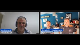 Marijn Somers and Steve Dalby talking with Ami Diamond about SharePoint and Teams