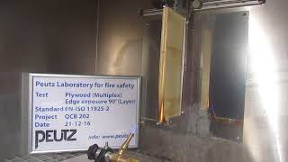 Fire laboratory Peutz small flame test