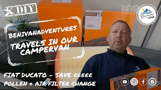 Changing Pollen & Air Filters - Fiat Ducato Campervan