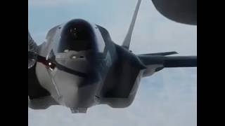 Three Lockheed Martin F-35 Lightning II from USMC - Air Refueling - Air Power