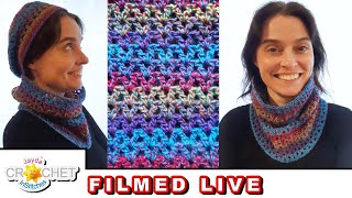 Easy Fall Cowl – Live Crochet Along – August 21, 2023