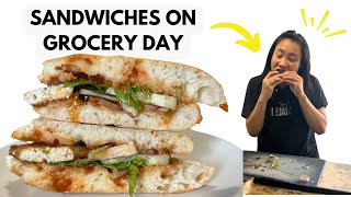 PLANT BASED SANDWICHES ON GROCERY DAY | SWEET CHILI TOFU SANDWICH