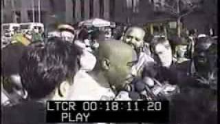 2PAC interview:  outside of the court  house