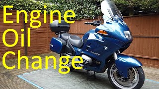 BMW R1100rt engine oil change