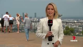 Brisbane swelter through one of its stickiest summer days   7NEWS