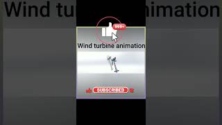 Wind turbine animation #short #shorts #shortvideo