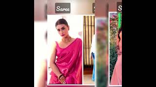 Dangal TV actress ♥️saree Look 🆚 Jeans 👖 Look #shourts#trending#youtubeshorts