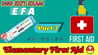 EFA Exit Exam Questions Answers #3 | PDF on www.exitexamportal.com | Elementary First Aid Questions