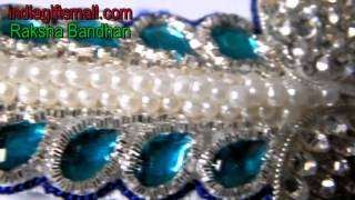 Gleaming Stone & Diamond Rakhi