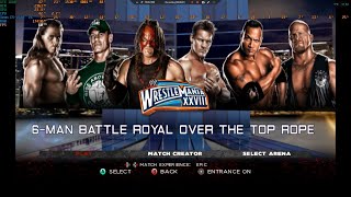 6-Man Battle Royal Over The Top Rope WWE 13