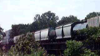 NS 145 on Painesville Trestle