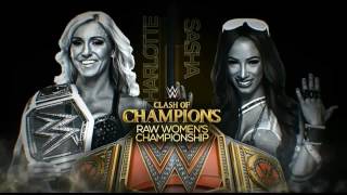 WWE Clash Of Champions 2016 Charlotte vs Sasha Banks Official Match Card