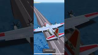 Hc130 makes a emergency landing on a bridge#aviation #emergencylanding #landing