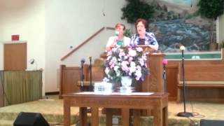 Betty Ransom and Pat Bishop sing on 7-27-14