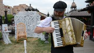 Французский вальс Sous Le Ciel De Paris (Под небом Парижа) под звуки аккордеона уличного музыканта