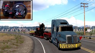 American Truck Simulator 1.50 - Smooth Heavy Roller Transport | Logitech G29 + Shifter |