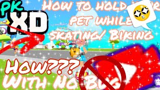 How To Hold Your Pet While Biking/Skating?😱💚/No Bug Tutorial /